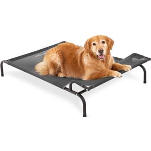 Sweetnight Elevated Dog Bed, Headrest Raised Cot for Large Dogs