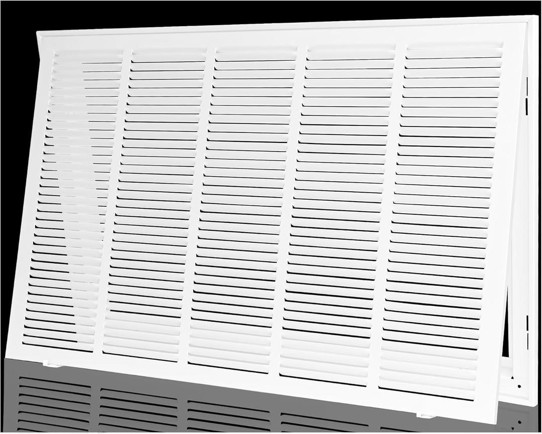 Return Air Filter Grille 30x18,Air Return Vent Cover Grill for 30"W x 18"H Duct Opening,Steel HVAC Vent Covers for Wall and Ceiling,Holds 1" Thick AC Filter