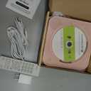 CD Player Portable Bluetooth 5.1 Desktop CD Player with HiFi Sound Speakers,Remote Control,Dust Cover,LED Display,Boombox FM Radio,USB/AUX for Home,Kids (Pink)