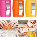 3Pcs Egg Shell Opener, 2025 New Egg Cracker Tool for Raw Eggs, Hard Boiled Egg Peeler Egg Cube Egg Separator Handheld, Stainless Steel Eggshell Breaker Egg Shell Cutter Kitchen Gadgets