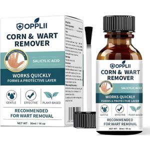 Wart Remover Liquid with Salicylic Acid for Wart Removal & Corn Care, Targeted Application, 1.01 Fl Oz