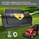 987-02516A Hinged Mulching Plug Assembly Compatible With Troy Bilt, Cub Cadet, Yard Machines Models Replacement Hinged Mulching Plug TB110 TB130 TB230 987-02516 687-0251 - With Screw & Screw Washers