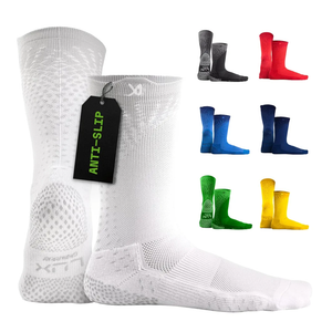 LUX Sports Thin Grip Socks for Cleat Sports - Moisture-Wicking Anti Slip Socks for Men & Women - Soccer, Football, Baseball