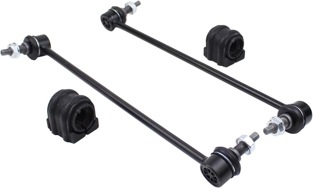 Front Driver and Passenger Side Sway Bar Links with Bushings for Hyundai Sonata Non-Hybrid 2015-2019, Kia Optima Non-Hybrid 2016-2020