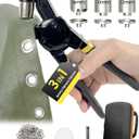 HAPDEN Grommet Tool Kit 1/2 1/4 3/8 Multi-Size Hole Punch, 608 Pcs Heavy Duty Grommets Tool Kit, Eyelets and Grommets for Tarps, Fabric Rings, Leather, Tents, Vinyl, Canvas and so on