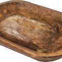 MAINEVENT Decorative Bowl Home Decor Approx 10x14 Inch, Spanish Oak Wooden Dining Room Table Centerpiece Decor Wood Bowl Key Decorative Centerpiece Baguette Bowl Made in USA (Waxed / Brown)