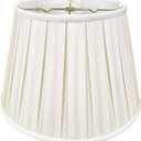 Royal Designs, Inc. Empire English Pleat Lamp Shade, BSO-724-16WH, 10.5 x 16 x 11, White