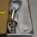 Rain Shower Head with Handheld High Pressure rainfall Shower Heads with Handheld Spray Combo Adjustable one-piece stand daul shower head Built-in Magnetic Docking and Power Jets-Nickel