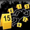 Vicenpal 15 Pcs Evidence Markers Crime Scene Markers Tents Crime Scene Decorations Crime Scene Accessories Mystery Decorations for Adults Detective Game Murder Theme Clue Game Party Decoration