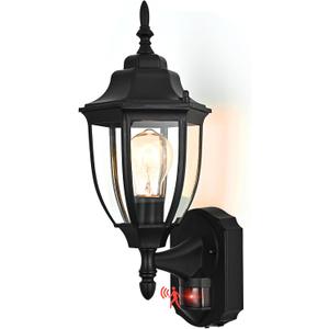 Porch Lights Outdoor Motion Sensor Wall Sconce Anti-Rust Aluminum, Exterior Outdoor Wall Lights Dusk to Dawn Porch Light Fixture Wall Mount for House Outside Patio