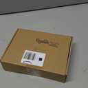 Tigeen 48 x 13 Inches Large Christmas Tree Bow Topper with 8 Pcs 5.5 Inches Attachable Poinsettia Flowers Glitter Snowflakes Burlap Tree Toper Ribbon Bow for Holiday Hanging Ornament(Glitter Flakes)