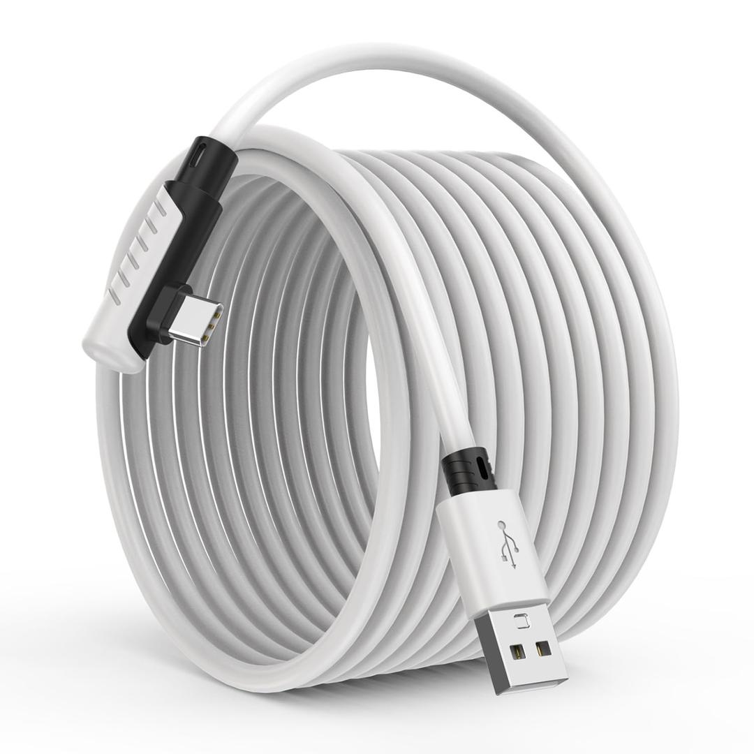 16 Feet Link Cable for Quest 3S,VR Cable Compatible with Meta Quest 3S/Quest 3/Oculus Quest 2/Pico 4 Accessories and PC/Steam VR,16FT USB 3.0 to USB C Link Cable High Speed Data Transfer Link Cord