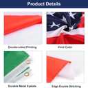 World Soccer Tournament Flags 2026, 24 Countries Flag 5x3 ft for World Cup Decorations, Double Side Flag with 2 Grommets, International Flags for Hotel Stadium Clubs Garden Street Decor (Set 1)