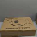 Heated Cat Houses for Indoor/Outdoor Cats with Elevated Heated Cat Bed Providing Safe Feral Cats, Easy to Assemble