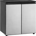 Avanti Mini Fridge Compact Side-by-Side Refrigerator with Freezer for Home Office or Dorm, Features Dual Doors Adjustable Glass Shelves and Adjustable Temperature Control, 5.5-Cu.Ft, Stainless Steel