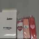 Redbaker 3pcs Valentine's Day Table Centerpieces Valentines Office Decor Wooden Block Sign Be Mine Love Table Decorations Rustic Farmhouse Red Pink Heart Tiered Tray Decor for Home Office Mantel Desk