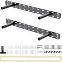 2pcs Floating Shelf Hardware Heavy Duty Hidden Shelf Brackets Support,Wall Mounting Invisible Floating Shelves Bracket with Jig (18" x 4" x 1.5" with Tools)