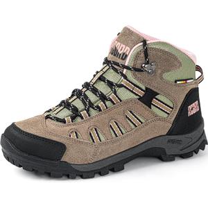 R CORD Hiking Boots Women Ankle Hiking Boots Women Waterproof Hiking Boots Lightweight Durable Hiking Boot for Outdoors Pink Line Size 6