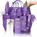 Gardening Gifts for Women, Garden Tool Set, Heavy Duty Gardening Hand Tools with Garden Tool Bag, Purple