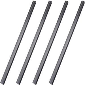Tenare 4 Pieces Hanging File Rails PVC Black File Rails Hanging System Keeping Your Folders Neat and Organized(1/2 Inch Drawer Sides 24 Inch Long)