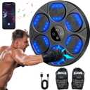 Music Boxing Machine for Adults, Wall Mounted Smart Bluetooth Musical Boxing Machine, Boxing Target Workout Equipment with Boxing Gloves, for Home, Gym, Office