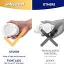 JOLLY CHEF 16 oz Coffee Cups with Lids 100 Pack, Disposable Hot Paper Coffee Cups with Lids, Sleeves and Stirrers for Christmas, Thanksgiving, Party