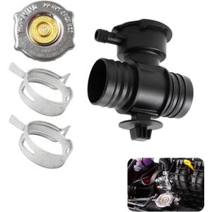 52028810AL 52029195AK Radiator Coolant Filler Neck with Cap Compatible with 2001-2004, 2007-2018 Chrysler 200, Sebring | Dodge Dakota, Durango, Caliber, Avenger, Journey | Jeep Compass, Patriot