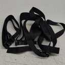 Vigorport Utility Straps with Quick Release Metal Buckle, Nylon Backpack Accessory Sleeping Bag Strap, Adjustable for Hiking, Travel, Outdoor Sports-4 Pack (Black, 0.75''W-40''L)