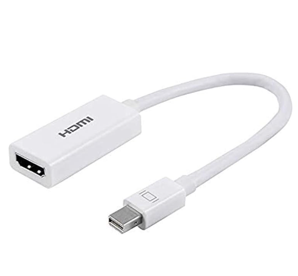 Philips Accessories Mini DisplayPort to HDMI Adapter, Unidirectional, Audio and Video, Full HD 1080p, 4K Ultra HD @ 30Hz, Slim Compact Portable Design, SWV9200F/27, White 