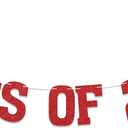 2026 Graduation Decorations - Red Glitter Class of 2026 Banner, We are So Proud of You, Congrats Grad 2026, 2026 Graduation Party Decorations (Pre-Assembly) (Red)