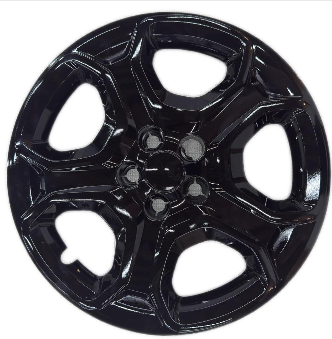 4-Pack 17 Wheel Skins Hubcaps for 2013-2025 Ford Escape | OEM Alloy Wheel Replacement Covers | Snap-On ABS PC Anti-Rust Rim Protector | Factory Fit Only (Gloss Black)