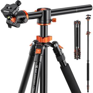 K&F CONCEPT 94 Inch Camera Tripods 4 Section Ultra High Aluminum Professional Detachable Monopod Tripod with 360 Degree Ball Head Quick Release Plate for DSLR SLR Cameras T254A8+BH-28L (SA254T1)