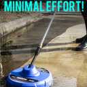 MEKOH 14 Electric Pressure Washer Surface Cleaner Attachment, 2500 PSI Universal Power Washer Accessories for Driveway Sidewalk Deck Patio Concrete Cleaning, 1/4" Quick-Connect, Dual Rotary Nozzles