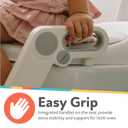 Nuby Step Ladder Toddler Potty Seat for Toilet - All-in-One Kids Potty Training Toilet Seat with Ladder for Toddlers 18+ Months - Grey