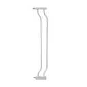 ALLAIBB Extra Wide Pressure Mount Baby Gate Auto Close White Metal Child Dog Pet Safety Gates with Walk Through for Stairs,Doorways,Kitchen and Living Room(4.72"/12cm)