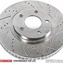 POWERSTOP Drilled Slotted Rotor Rh