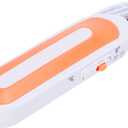 Cordless Electric Scissors for Cutting Fabric Crafting Cardboard, Mini Portable Shears Tool for Sewing Cutter Carpets Leather Rubber Paperboard, Ergonomic Handle Battery Powered (Orange)