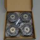 3 Inch Caster Wheels, 4 PCS Heavy Duty PU Board Caster, Black Cart Dolly Wheels Replacement for Platform Trucks up to 264 LBS/ 120 KG with 3/8" Axle