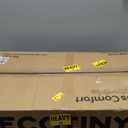 Steel Base Rolling TV Stand with Power Outlet for 32-75 inch TVs up to 110 lbs, Leveling & Tilt & Swivel Mobile TV Stand with Hidden Wire Management, Height Adjustable Portable Tv Stand, Black