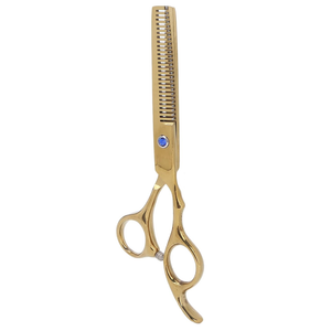 Stainless Steel Hairdressing Scissors for Men Women Gold, Hair Cutting Shears for Overall Styling, for Hair Salons or Individual Home Use (Thinning Scissor)