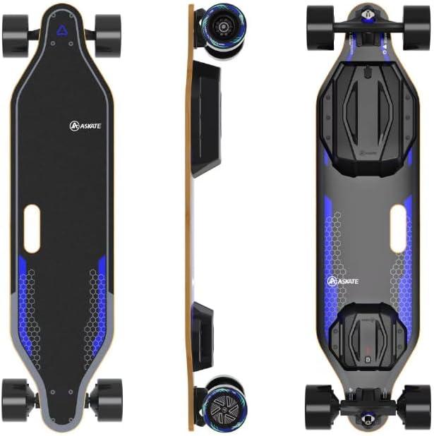 A1 Electric Skateboard with Remote, Rang Up to 17 Miles/24, 8 Ply Canadian Maple, Smooth Breaking, Suitable for Younger Beginners, 100 millimeters