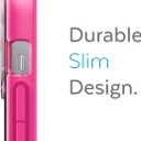 Speck MagSafe Case for iPhone 13 Pro - Drop & Camera Protection, Clear Phone Case, Wireless Charging Compatible - Pink Tint/Neon Berry