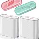 Holy Rose Dental Floss Picks with Dispenser 2 Box, Portable Flossers Case 2 Boxes, Adult Flosser Sticks Toothpicks 196 Count Sealed Storage is Perfect for Family, Hotel, Travel for Clean Teeth