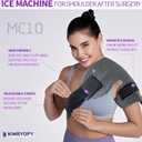 Cold Therapy Machine for Shoulder with Programmable Timer, Portable Ice Machine for Shoulder After Surgery, Lightweight Replacement Recovery System, Cryotherapy Pain Relief w/Compression Pad