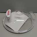 Microwave Food Cover, 12 Inch Microwave Splatter Cover with Water Steamer and Integrated Handle, White Clear Splatter Guard Microwave Cover for Food, Microwave Lid Gifts for Mom