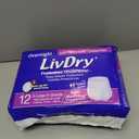 LivDry XL Overnight Adult Diapers for Women and Men, Incontinence Underwear, X-Large, 12-Pack