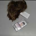 Mens Short Brown Wig Straight Boy Wig Middle Part Synthetic Cosplay Costume Halloween Wig for Fancy Dress