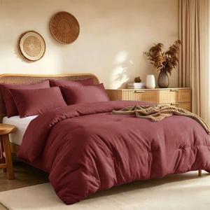 Quataly Oversized Queen Comforter Set Prewashed Lightweight Quilted Bedding