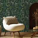 Dimoon Black and Green Leaf Wallpaper 236inch