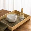 Matcha Whisk Set,Ceramic Matcha Set,with Ceramic Bowl,Bamboo Whisk&Holder,Scoop,Authentic Japanese Matcha,for Matcha Lovers,Gift for Family/Friend(Porcelain white)